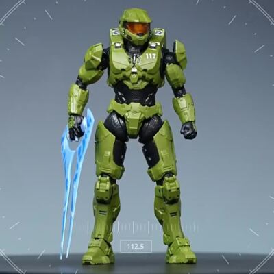 18cm Halo Infinite Master Chief Action Figure | Mk VI 1/12 Scale