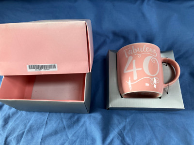 NEU IM KARTON ROSA FABELHAFT ''40'' TRINKBECHER TEE KAFFEE MIKROWELLE GESCHIRRSPÜLBAR