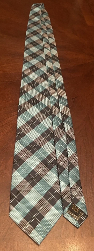 Alexander Julian Colours Green Black Hand Made 100% Polyester Made In China Long - Image 3 of 4