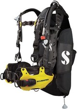 Scubapro Hydros Pro Men's BCD with Balanced Inflator - Yellow - Back Inflate