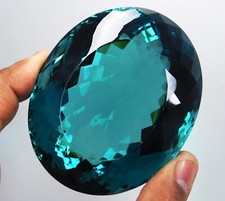 CERTIFICATE Incl.*Huge Rare! 1485.50Ct Natural Greenish Blue Aquamarine Gemstone