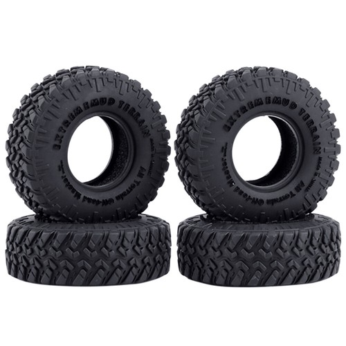 4pcs 1,0 Zoll RC Reifen Gummirad für 1/18 TRX4M 1/24 Axial SCX24 RC Crawler Car - Bild 19 von 31