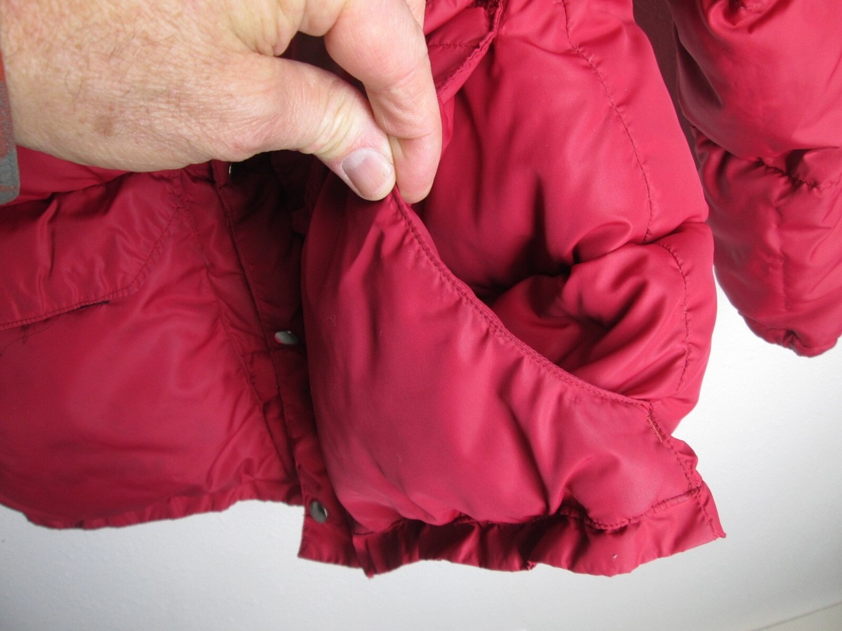 Vintage 1970's Holubar Goose Down Parka men S Puffer Hood Jacket