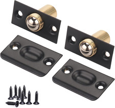 Roller Ball Door Catches 2 Pack - Adjustable Latches for Internal Doors, Hardwar