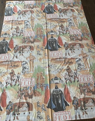 Vintage 80s Star Wars Return of the Jedi Twin Flat Sheet