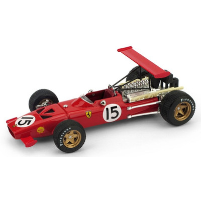 FERRARI C.AMON 1969 N.15 RETIRED SPAIN GP 1:43 Brumm Formula 1 Modellino