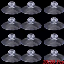10/20 Pcs Strong Suction Cups with M4 Screw Rod Knurled Hook Clear Kitchen Glass