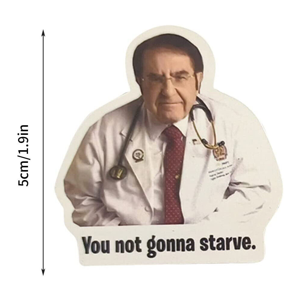 3PCS Funny Dr Now Refrigerator Weight Loss Fridge Decorative