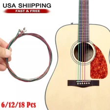 3 Sets of 6 Guitar Strings Replacement Steel String for Electric Acoustic Guitar