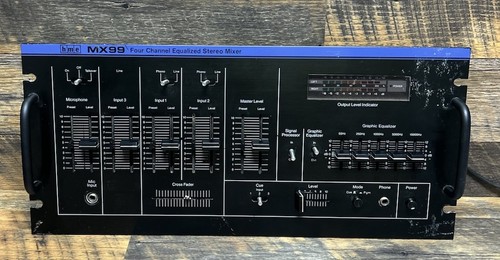 Vintage HME MX99, 4 Channel Equalized Stereo Mixer / Black