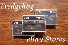 3 x JVC DVM-60 MINI DV DIGITAL VIDEO CAMCORDER TAPES / CASSETTES