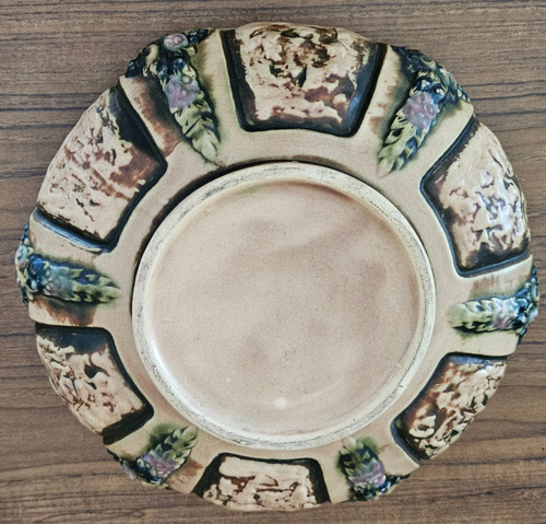 Jarrón florentino de cerámica artística Roseville de la década de 1920 con bombilla baja de 10" EXCELENTE - Imagen 6 de 9