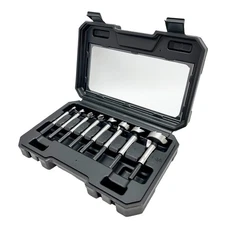 Forstner Bit Set 8Pcs Hex Shank Wood Drill Bits Set with Multi Sided Shank