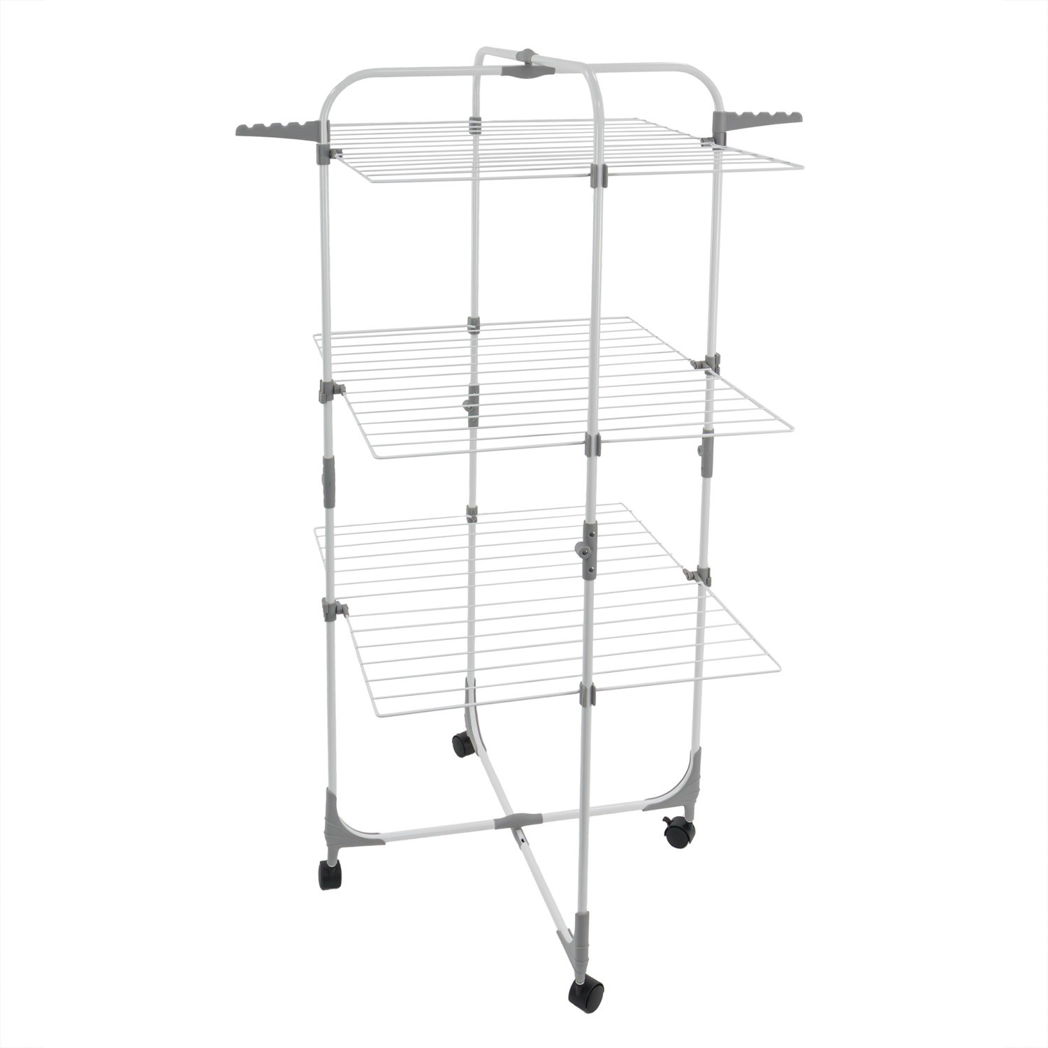 Julian Charles White Foldable 3 Tier Drying Rack - One Size - Image 2