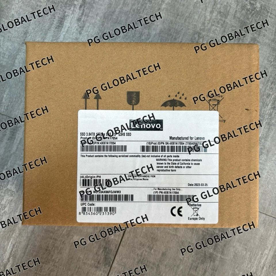 3.84TB Lenovo ThinkSystem 02JG480 4XB7A17054 2.5" SAS 12Gbps SFF HS SSD Drive - Image 3 of 4