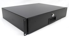 Rack Mount DJ 19" Rack Road Case Equipment Deep Drawer 2U 2 Space Locking