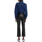 7 For All Mankind Womens Black High-Waist Faux Leather Flared Pants 31 with tags — photo 2