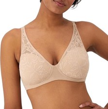 Bali Breathe Cotton Modal Wireless T-Shirt Bra Almond NWT