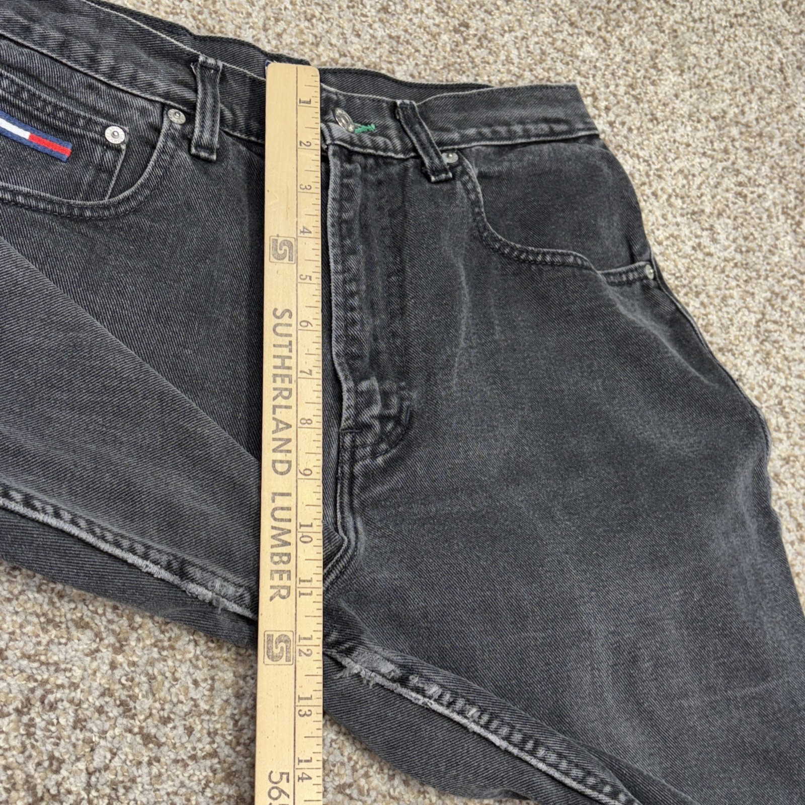 Vintage Tommy Hilfiger Men’s Black 33x30 Fits 30 X 29 Freedom Jean Vtg - View 8