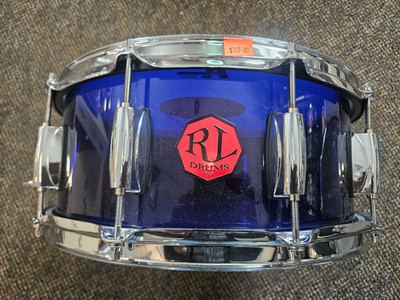 RL Drums Blue Acrylic snare drum