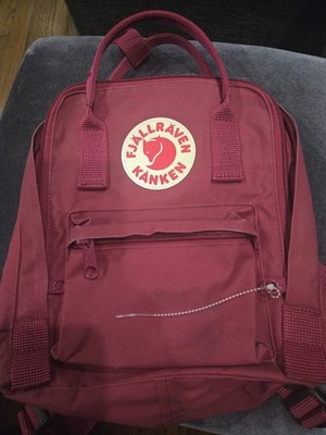 Pre-owned Fjallraven Kanken Mini Unisex Backpack for Everyday  Red