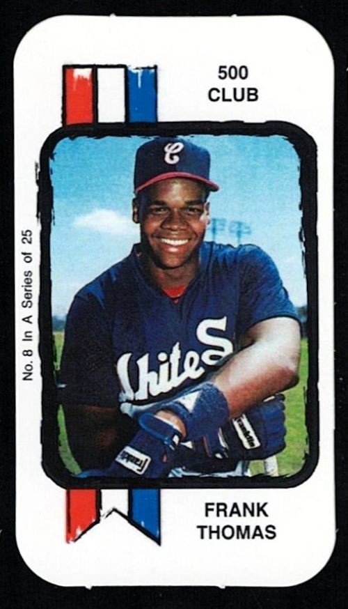 FRANK THOMAS - #8 of 25 - SPOT THE WINNER "500 CLUB" Baseball Card - WHITE SOX