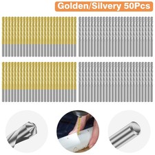 50pcs 1/8 Inch Drywall Cutting Out Bits Spiral Saw Tip M2 HSS Drywall Router Bit