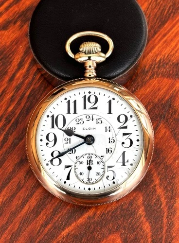 1911 Elgin B W Raymond 18 Size 19J Railroad Approved Gold-Filled Case Runs Great