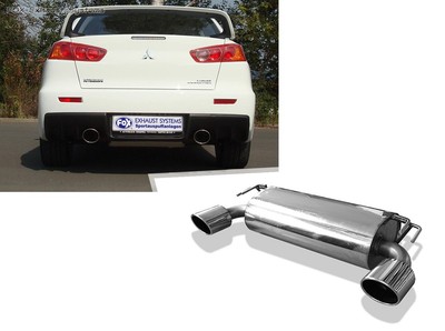 FOX Duplex Sport Exhaust Mitsubishi Lancer Evolution X - Evo 10 1x129x106mm Oval