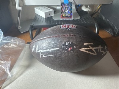 Houston Texans game used football Nico Collins/J,Higgins #81ROOKIE AUTOGRAPHED
