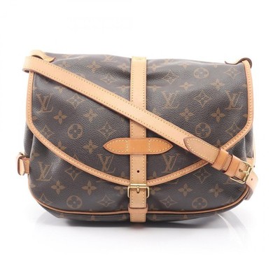 LOUIS VUITTON Saumur 30 Shoulder Crossbody Bag M42256 Monogram Canvas Gebrauc...