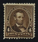 CKStamps: US Stamps Collection Scott#222 4c Lincoln Mint H OG