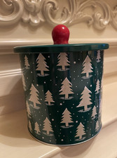 Plätzchendose ❤️ Gebäck-Keks-Blech-Dose Tannenbaum Metall Weihnachten 13,5x15