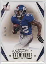 2013 Panini Prominence Gold 137/199 David Wilson #66 1u6