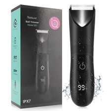 Manscape Ball Trimmer for Men, Body Pubic Hair and Groin Black