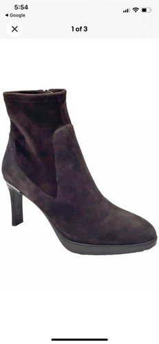 Donald Pliner Women's Italia Heel Booties Dark Brown Size 9 - Picture 1 of 5