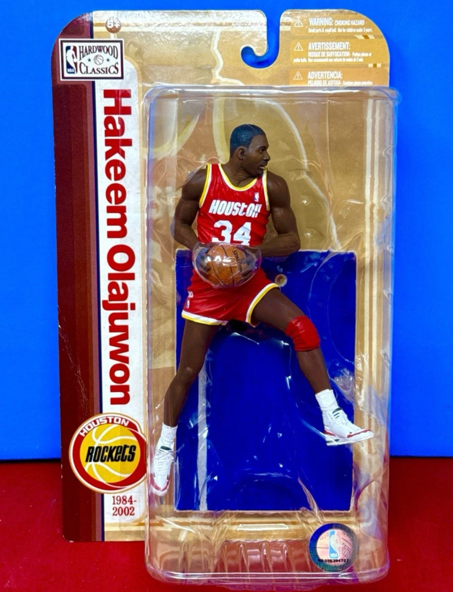 【超希少】Mcfarlane NBA HAKEEM OLAJUWON McFarlane NBA Hakeem Olajuwon Houston Rockets #34 Red Jersey