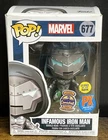 Funko Pop! Heroes: Marvel Infamous Iron Man #677 GITD PX Exclusive 2020 Comic