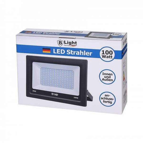 Led Strahler/Fluter 100W Ohne Bewegungsmelder B-Light 6500 Kelvin (Kaltweiß)-image