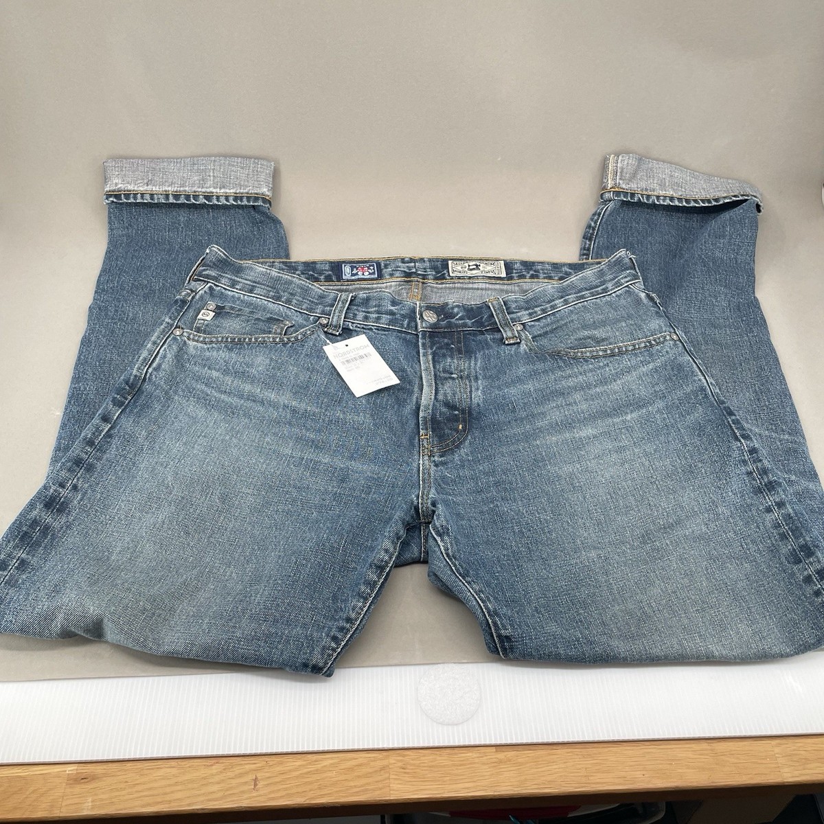 AG Nihon Menpu 12 OZ Selvage Denim Tellis Blue Jeans Cotton Mens