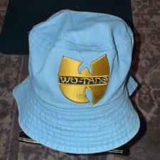 Shaolin Wu Thang Clan Band Hip Hop Patch Turquoise Bucket Hat Size L/XL