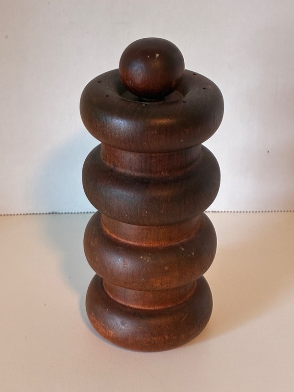 VTG Dansk Quistgaard 4 Donut Denmark Danish Teak Wood Pepper Mill & Salt Shaker
