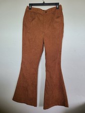 Cider Rust Corduroy Button-Front Pants