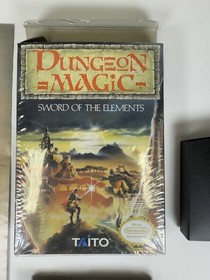 Dungeon Magic Sword Of The Elements NES CIB W/ Poster & Inserts