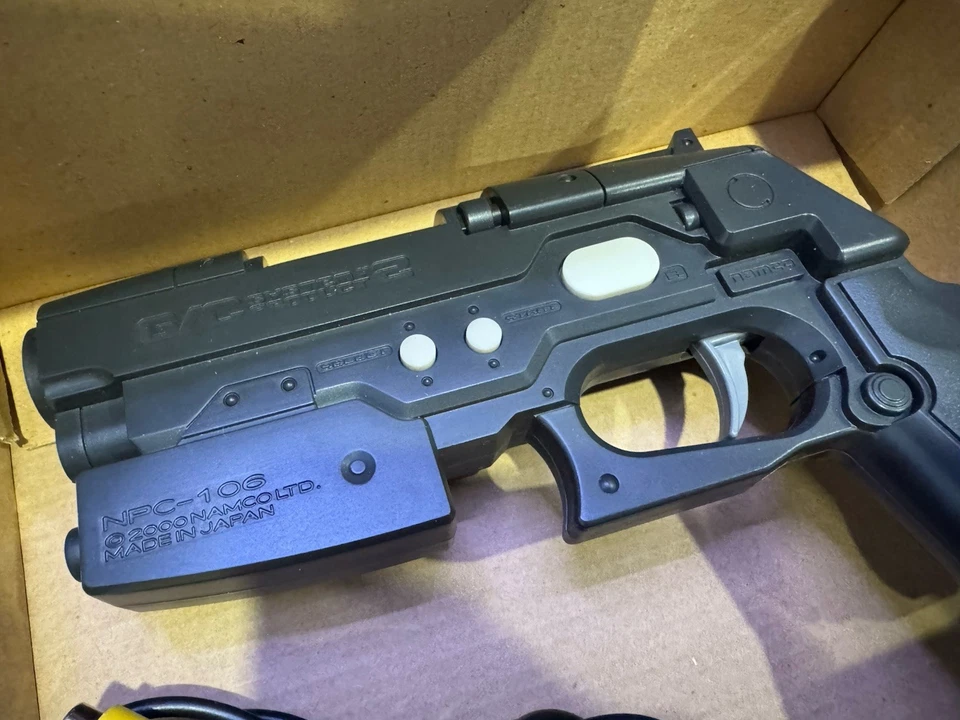 Namco GunCon 2 NPC-106 PS2 Japan Import Light Gun - CIB - Like New - Image 4 of 4