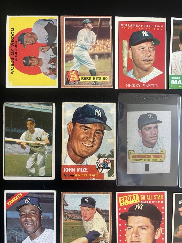Lote 1953-89 Yankees Legends Hof Rc (73) Mickey Mantle Berra Ruth Maris Rizzuto - Imagem 2 de 4