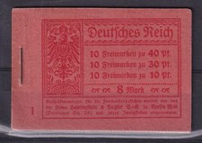 Deutsches Reich MH 14.1 A postfrisch etwas braunfleckig #DGU38