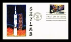 US COVER SKYLAB SPACE MISSIONS FIRST DAY ISSUE SCOTT 1529 HAND COLORED CACHET