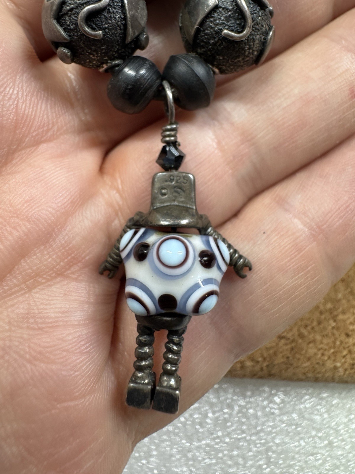 Rare Sterling Silver Robot Alien Space Stars UFO … - image 19