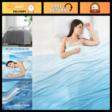 Cooling Comforter King Size - Double-Sided Ice Blanket for Hot Sleepers, Lightwe